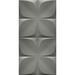 FromPlainToBeautifulInHours Lotus Max 4ft. x 8ft. PVC Glue up 3D Wall Paneling - (32 sq.ft./sheet) Vinyl/PVC in Gray | 96 H x 48 W in | Wayfair