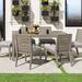 Joss & Main Ojai Solid Wood Dining Table Metal in Brown/Gray/White | 30 H x 40 W x 40 D in | Outdoor Dining | Wayfair