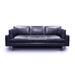17 Stories Albinas Genuine Leather Sofa Genuine Leather in Blue/Brown | 36 H x 89 W x 41 D in | Wayfair 520789C29C2A4287B1AA4C1479FABC6E