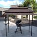 Kang Kai 7.5 Ft. W x 3.3 Ft. D Metal Pop-Up Canopy Metal/Soft-top in Black | 97.8 H x 112 W x 65 D in | Wayfair WSGG-8x4LB