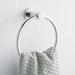 Signature Hardware Ceeley Collection Wall-Mount Towel Ring Metal in Gray | 7 W x 2.5 D in | Wayfair 296462