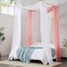 Gracie Oaks Kunta Chiffon Ties Bed Canopy | 288 H x 35 W x 0.01 D in | Wayfair 7EFEAD8DC97A4FA0844AD786720DBAB4