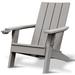 Symple Stuff Cuffee Solid Wood Folding Adirondack Chair Wood in Brown/Gray | 37 H x 30 W x 35.6 D in | Wayfair 8D92F0CB7B8A40E9823F475B940F76FB