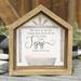 The Holiday Aisle® Little Lord Jesus Shadowbox Creche Wall Décor, Wood in Brown/Gray/White | 9.5 H x 8.5 W x 1.5 D in | Wayfair