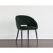 Everly Quinn Velvet Parsons Chair Upholstered/Velvet in Black | 30.5 H x 23 W x 22 D in | Wayfair B71D87F516FD48FDBBDD6075433CD112