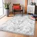 Gray 72 x 48 x 2.38 in Living Room Area Rug - Gray 72 x 48 x 2.38 in Area Rug - Everly Quinn Rug, Faux Sheepskin Shag Rug, Home Style Sheepskin Rug, Area Rug For Bedroom Living Room White | Wayfair