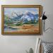 Loon Peak® Mountain Peaks II - Picture Frame Painting on Canvas Canvas, Solid Wood in White | 24 H x 36 W x 2.5 D in | Wayfair