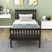 Canora Grey Twin Platform Wooden Bed Frame Wood in Brown | 40.4 H x 41.3 W x 80 D in | Wayfair 5701B006C4424E48B28EF890F5B7EA66