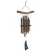 Woodstock Chimes Woodstock Healing Chime - Bronze Metal | 34 H x 15 W x 2 D in | Wayfair HCBR