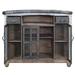 Williston Forge Anice Bar Cabinet Wood/Metal in Black/Brown/Gray | 46 H x 55 W x 24 D in | Wayfair 29819CFC1E8B4B41B9F8B50DB78A1CC9