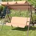 Arlmont & Co. Kajira Durable Porch Swing w/ Stand Metal | 59 H x 68 W x 44 D in | Wayfair 7409C5730FBB43F4AA16E096DA28F2D7