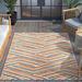 Orange 87 x 63 x 0.3 in Area Rug - Well Woven Dorado Neema Modern Floral Terracotta Indoor/Outdoor Hi-Lo Area Rug Polypropylene | Wayfair DO-440-5