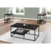 Table Set / 3Pcs Set / Coffee / End / Side / Accent / Living Room / Metal / Laminate / Black Marble Look / Contemporary / Modern - Monarch Specialties I 7964P