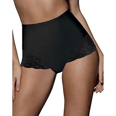 Bali Women's Shaping Brief With Lace 2-Pack (Size L) Black, Nylon,Spandex