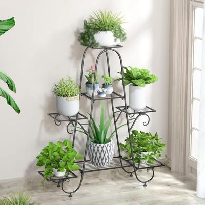 Unho - Pflanzenregal Metall Blumenregal Blumentreppe 7 stufig Blumenständer Garten Balkon, Image