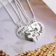 3 pcs/set Meilleur Ami Pendentif Coeur Brisé Meilleurs Amis Pour Toujours Pendentif Couture Collier