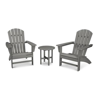 POLYWOOD Nautical 3-Piece Adirondack Set