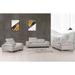 Modern Top Grain Leather Living Room 3PC Sofa Set