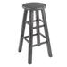 Ivy Square Leg Counter Stool, Rustic Oyster Gray - 13.6 x 13.6 x 29.1 inches