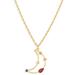 Madewell Jewelry | Madewell Gold Tone Finespun Moon Gem Necklace | Color: Gold | Size: 18'' Length; 3'' Extender