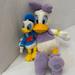 Disney Toys | Bundle Of 2 Plush Disney Daisy Donald Duck Stuffed Doll Animal Authentic Genuine | Color: Blue/Purple | Size: 15” & 11”