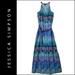 Jessica Simpson Dresses | Jessica Simson Women Halter Long Dress Size Medium | Color: Blue | Size: M