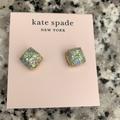 Kate Spade Jewelry | Kate Spade New York Studs | Color: Green/Silver | Size: Os