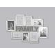 Biznest Large Hanging Family Photos Picture Frame Collage Wall Art Home Decor Gift Present (Silver)