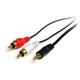 StarTech.com Câble en Y Mini-Jack 3,5mm vers 2x RCA de 1,8m - Adaptateur audio Mini-Jack (M) vers