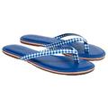 J. Crew Shoes | J. Crew Sandals 6 7 8 9 Gingham Easy Summer Flip-Flops Blue | Color: Blue/White | Size: Various