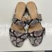 J. Crew Shoes | J.Crew Snakeskin Sandals With Gold Glittery Heel | Color: Gold | Size: 9.5