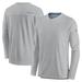 Men's Nike Gray Los Angeles Chargers Sideline Coach Chevron Lock Up Long Sleeve V-Neck Performance T-Shirt