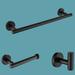 Balight 3 - Piece Bathroom Hardware Set Metal in Black | Wayfair WMKBETHG04MB-191