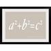 Winston Porter 'Pythagoras Maths Equation' by Francy Textual Art Metal in White/Brown | 32 H x 44 W in | Wayfair BEECB1FF35084FCBAAB2CBC2AC3C07DD