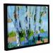 Loon Peak® 'Walk in the Woods 3' Painting Print on Wrapped Canvas in Blue/Green | 18 H x 24 W x 2 D in | Wayfair LOON8928 33618123