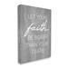 Stupell Industries Faith Bigger Than Fears Quote Rustic Style by Lil' Rue - Textual Art Canvas in Gray/White | 30 H x 24 W x 1.5 D in | Wayfair