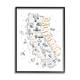 Stupell Industries Illustrated California State Landmarks Map Diagram by Ziwei Li - Graphic Art Canvas in Black/White | Wayfair al-461_fr_24x30
