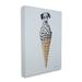 Stupell Industries Dalmation Dog Ice Cream Scoop Waffle Cone by Coco De Paris - Painting Canvas in Gray/Yellow | 20 H x 16 W x 1.5 D in | Wayfair