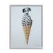 Stupell Industries Dalmation Dog Ice Cream Scoop Waffle Cone by Coco De Paris - Painting Wood in Brown | 20 H x 16 W x 1.5 D in | Wayfair