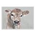 Stupell Industries Cute Baby Farm Cow Calf Licking Lips Portrait by Michele Norman - Painting Wood in Brown | 10 H x 15 W x 0.5 D in | Wayfair
