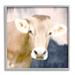 Stupell Industries Country Cow Cattle Closeup Painterly Landscape by Kim Allen - Painting Canvas in Black/Gray | 24 H x 24 W x 1.5 D in | Wayfair