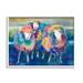 Stupell Industries Fun Cute Bold Rainbow Farm Sheep Design by MB Cunningham - Painting Canvas in Blue/Orange/Pink | 24 H x 30 W x 1.5 D in | Wayfair