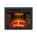 Ebern Designs Mateas Electric Wall Mounted Fireplace Insert, Glass in Black | 20.9 H x 25.4 W x 8.84 D in | Wayfair