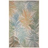 "Liora Manne Patio La Palma Indoor/Outdoor Rug Cream 1'11"" x 7'6"" - Trans Ocean POAR8606602"