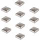 Baumarktplus - 10x Pfostenkappe Edelstahl 71 mm Pyramide Abdeckkappe für Pfosten 7 x 7 cm