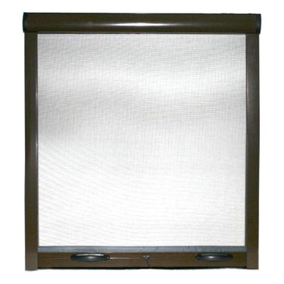 Cilvani - Zanzariera a rullo finestre porte Kit fai da te struttura alluminio casa bianco marrone