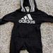 Adidas One Pieces | Baby Adidas Zip Up - 3 Months | Color: Black/White | Size: 3-6mb