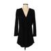 Zara Casual Dress: Black Solid Dresses - Women's Size X-Small