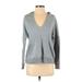 PST By Project Social T Pullover Hoodie: Gray Marled Tops - Women's Size Small