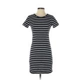 Old Navy Casual Dress - Shift: Black Stripes Dresses - Women's Size X-Small